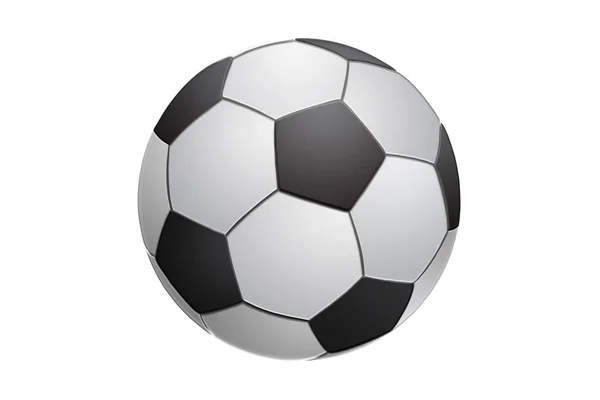 Футбольний м'яч ізольований на білій спортивній темі, турнірі, футболі. Ілюстрація , — стокове фото