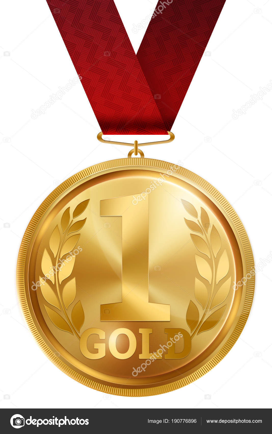 médaille de bronze avec ruban rouge. champion et gagnant médaille