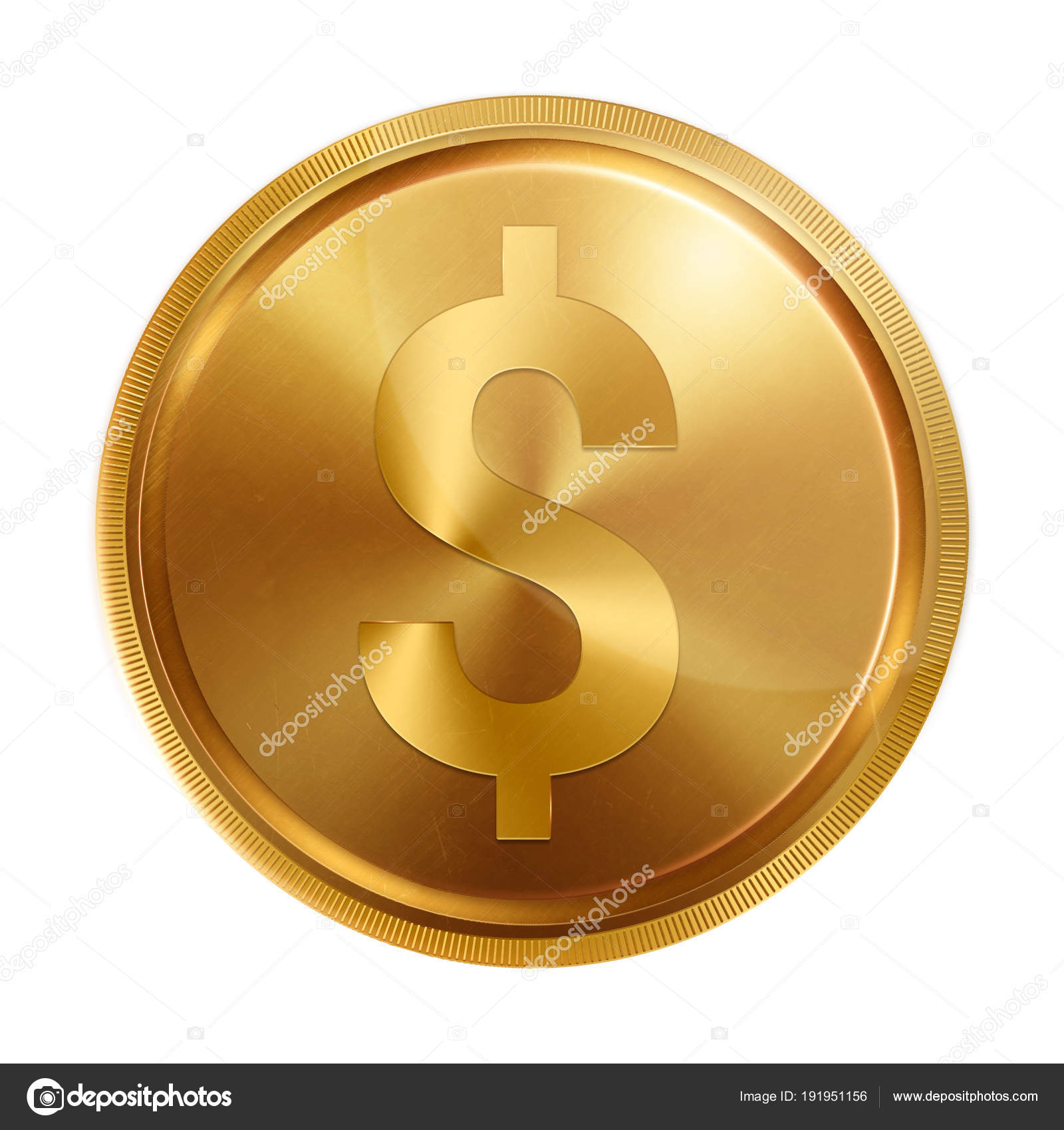 一个硬币的形象, 在一个白色的背景上的银行美元符号, 孤立。美元的美元象征。货币符号, 插图, 3d。业务. ——图库图片©  MarkoAliaksandr #191951156