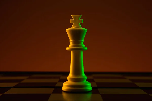 Chess Pieces King Chessboard Game Concept Confrontation Career Competition Startup — Stock Photo, Image