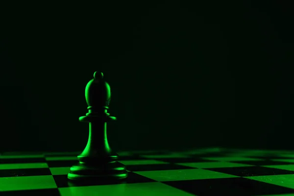 Šachové Figurky Slon Šachovnici Hra Koncepce Obrany Konfrontace Kariéry Konkurence — Stock fotografie
