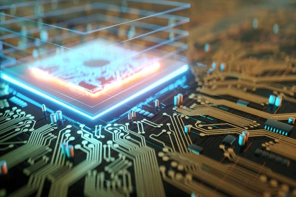 3D canlandırma işlemci teknolojisi geçmişi. Bilgisayar merkezi işleme üniteli konsept devre kartı. Dijital Çip Bütünleşik İletişim İşlemcisi. Boşluğu kopyala