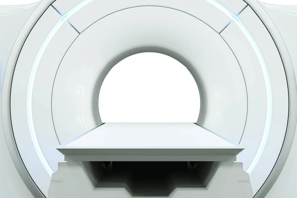 Máquina Ressonância Magnética Máquina Ressonância Magnética Isolada Sobre Fundo Branco — Fotografia de Stock