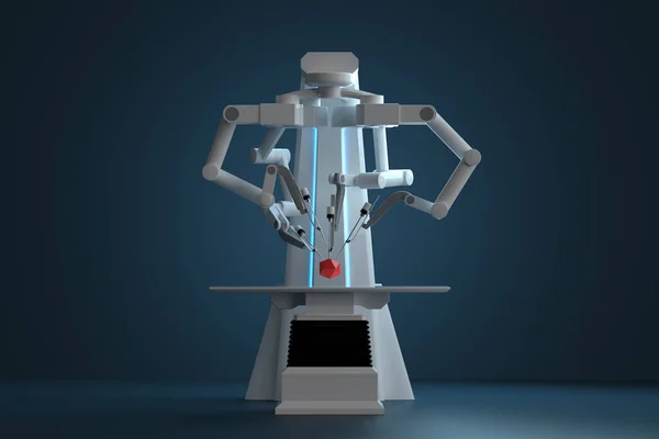 Roboter Chirurg Roboterausrüstung Minimalinvasive Chirurgische Innovation Mit Dreidimensionalem Überblick Technologie — Stockfoto