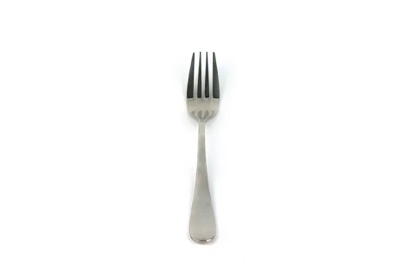 Silverware Fork Isolated White Background — Stock Photo, Image