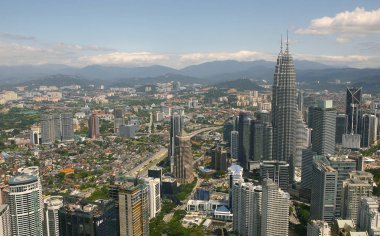 Kuala Lumpur şehir silueti