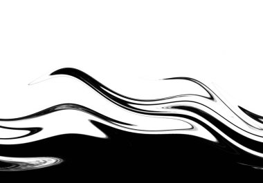 Beyaz arka plan üzerinde siyah renk fırça darbeleri etkisi