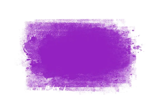 Violet Aquarelle Couleur Graphique Pinceau Coups Patchs Effet Fond — Photo