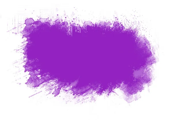 Woda Fioletowy Kolor Graficzny Kolor Pędzla Obrysy Patche Efekt Tła — Zdjęcie stockowe