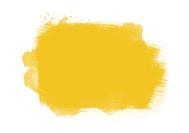 Sarı renkli fırça tasarımı vuruşları arka plan tasarım elementini etkiler