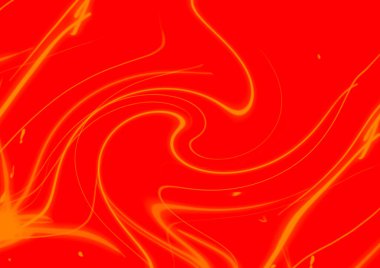 Sarı grafik fırça darbeleriyle kırmızı renk arkaplanı arka plan tasarım elementi 