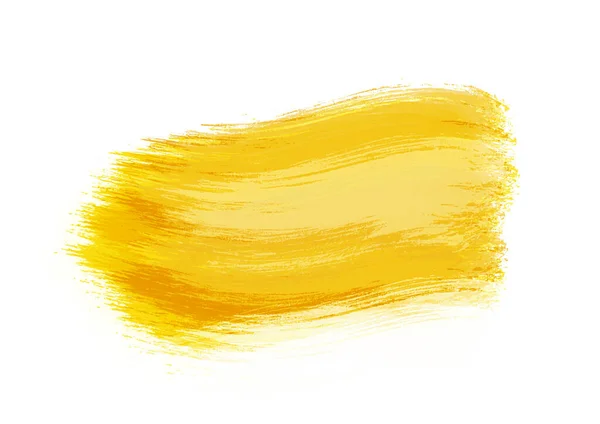 Gelbe Grafik Farbe Pinsel Design Striche Effekt Hintergrunddesigns Element — Stockfoto