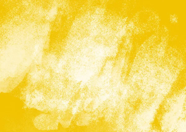 Žlutá Barva Pozadí Design Štětce Tahy Efekt Pozadí Design Prvek — Stock fotografie