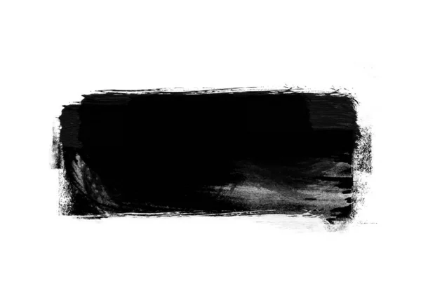 Black Graphic Color Patches Brush Strokes Effect Background Designs Element — Stock Photo, Image