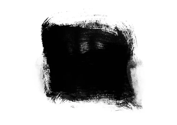 Μαύρο Γραφικό Χρώμα Πινέλο Μπαλώματα Επίδραση Φόντο Σχεδιασμό Στοιχείο — Φωτογραφία Αρχείου