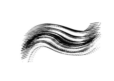 Siyah grafik renk yamaları fırça darbeleri dalga etkisi arka plan tasarım elementi