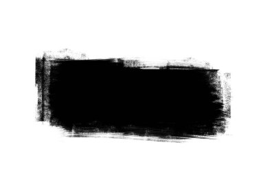 Arkaplan için siyah renk grafik fırça yamaları tasarım efekti elementleri