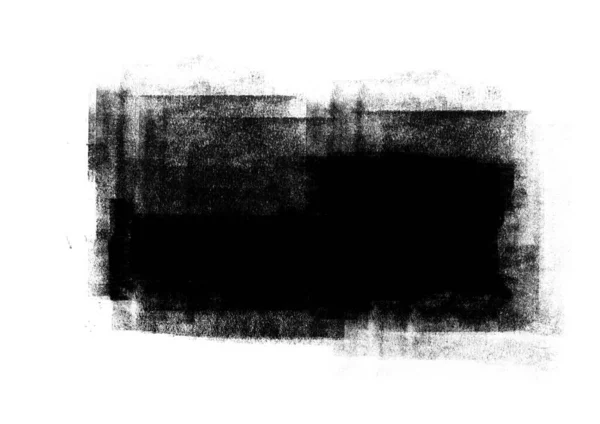 Schwarze Farbe Grafik Pinsel Patches Design Effekt Elemente Für Den — Stockfoto
