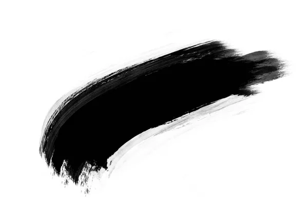 Schwarze Farbe Grafik Pinsel Patches Design Effekt Elemente Für Den — Stockfoto