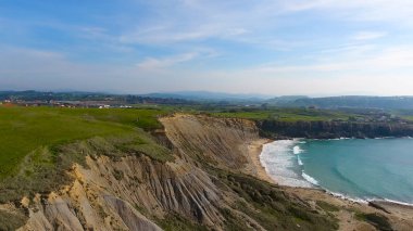 İspanya güzel bir plaj gökten görülür