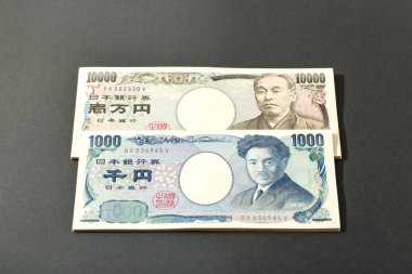 Japonca banknot 10000 yen ve 1000 yen