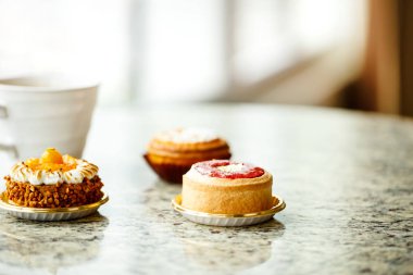 Lezzetli pasta ve kahve closeup