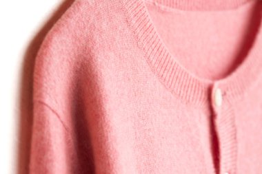 Güzel, lüks, Örme Hırka pembe, Sonbahar, kış, sıcak.