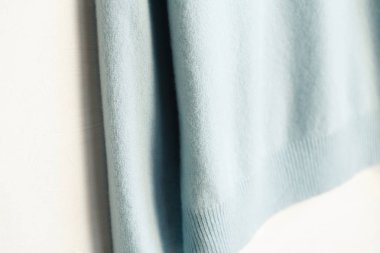 Güzel, lüks, açık mavi, Sonbahar, kış kazak örme, sıcak.