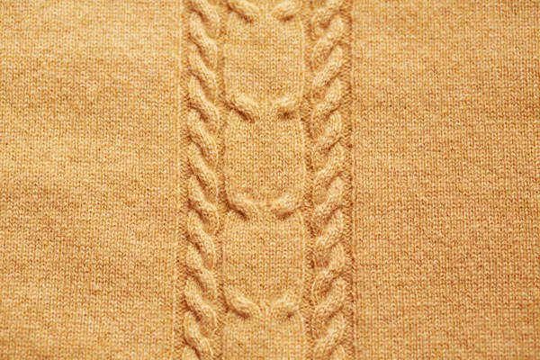 棕色针织羊毛衫背景 — 图库照片