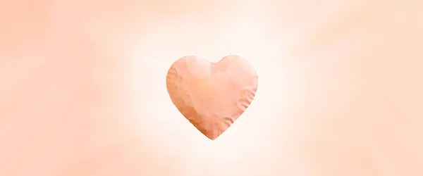 Energy of the light comes out of big pink heart and pink background. — Stock Photo, Image