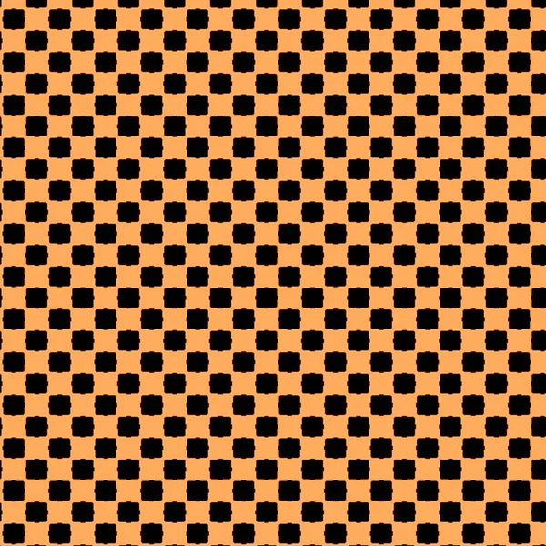 Orange Black Polka Dots Pattern Background Copy Space — Stock Photo, Image