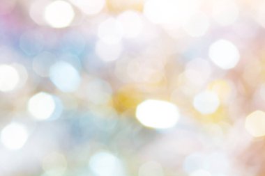 Işıltılı ışık bokeh. Işık arka planında ışıldayan bokeh. gümüş, beyaz, kırmızı, gri, mor, mavi, altın.