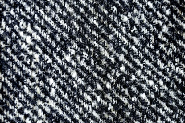 Black White Fabric Texture Useful Background Close — Stock Photo, Image