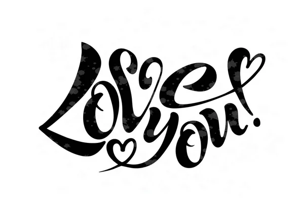 Ilustración vectorial de I love you — Vector de stock