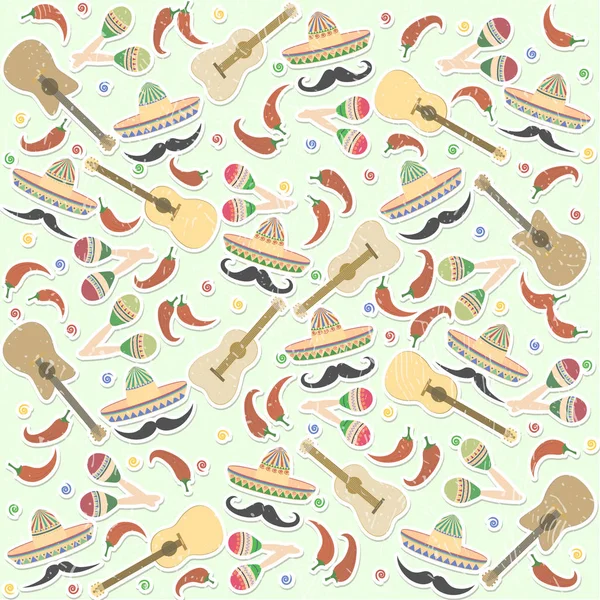 Beautiful textured background for the holiday cinco de mayo on M — Stock Vector