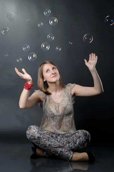 Slim girl posing — Stock Photo, Image