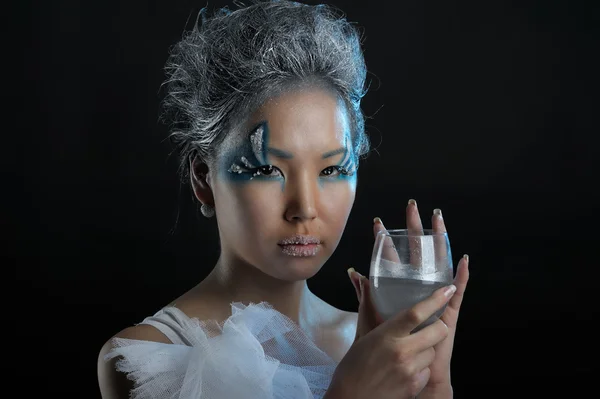 Portrait of woman with makeup — Stock Photo, Image