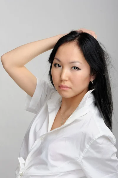 Asiática chica primer plano retrato —  Fotos de Stock
