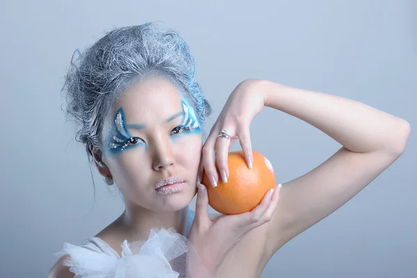 Portrait of woman with makeup — Stock Photo, Image