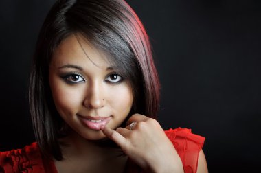 Asyalı kız portresi