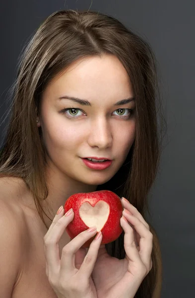 Retrato de mulher bonita — Fotografia de Stock