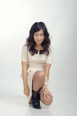 Asyalı kadın kılığında