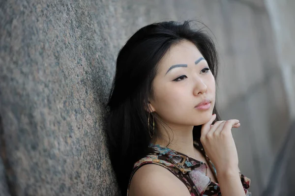 Retrato de mulher asiática — Fotografia de Stock