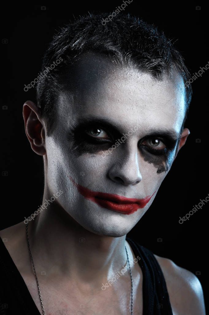 Maquillage joker homme \u2014 Photographie igorkovalcuk © 129795390