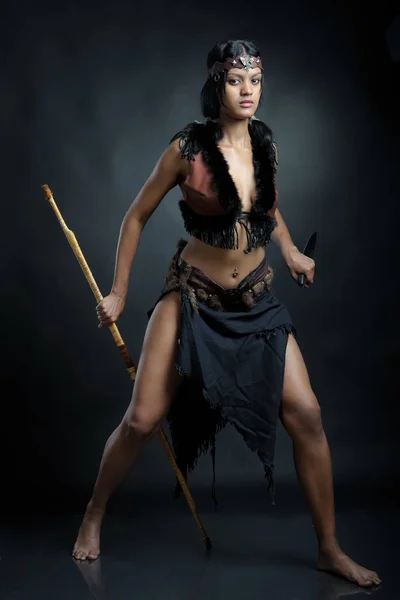 Sorceress woman posing — Stock Photo, Image