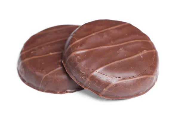 Μπισκότα σε γλάσο σοκολάτας — Φωτογραφία Αρχείου