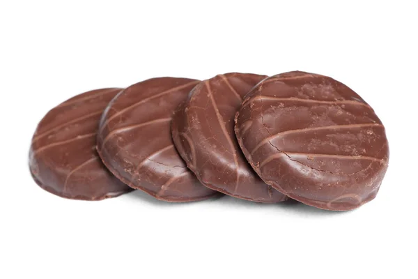 Cookies in chocolate glaze — Stock Photo, Image