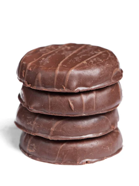 巧克力釉中的饼干 — 图库照片