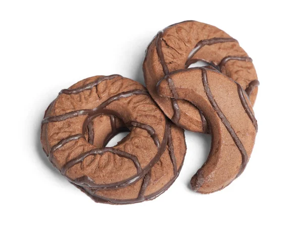 Högen av choklad cookies — Stockfoto