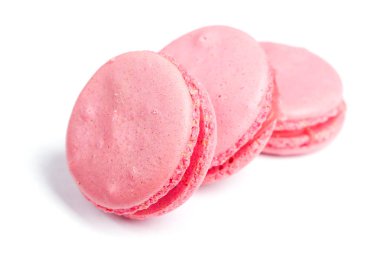 İzole lezzetli macaroons